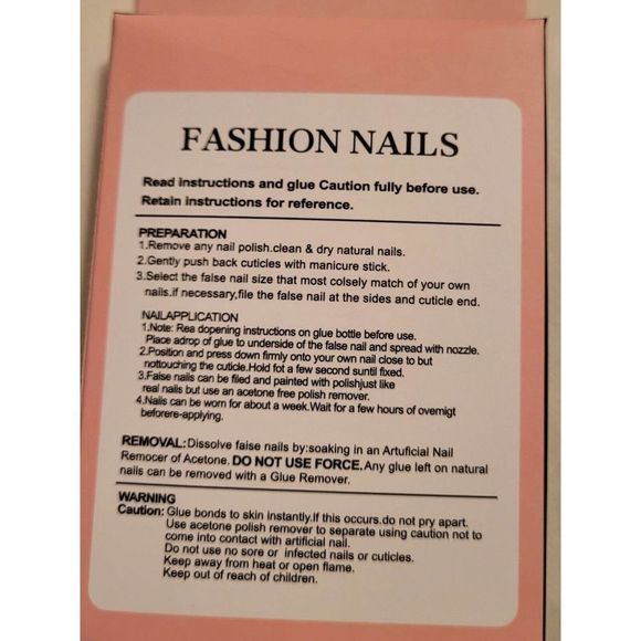 Press On Long Coffin Nails. Fashion Nail Tips.12 nails in set Shiny Orange. NIB. - Picture 3 of 5
